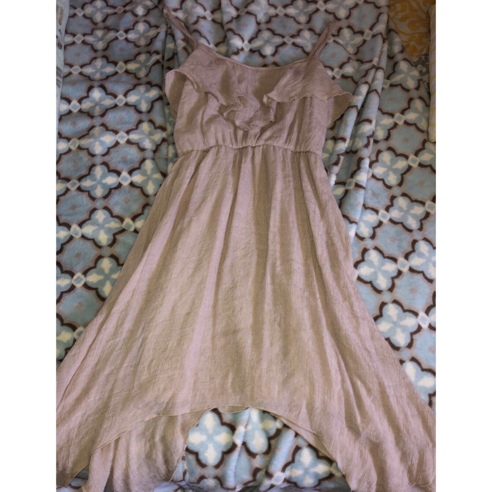 High low cut dress